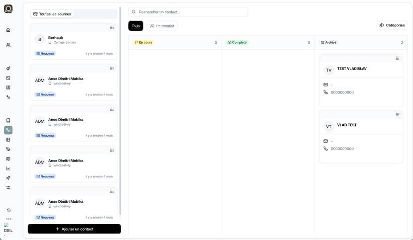 Contacts and leads management